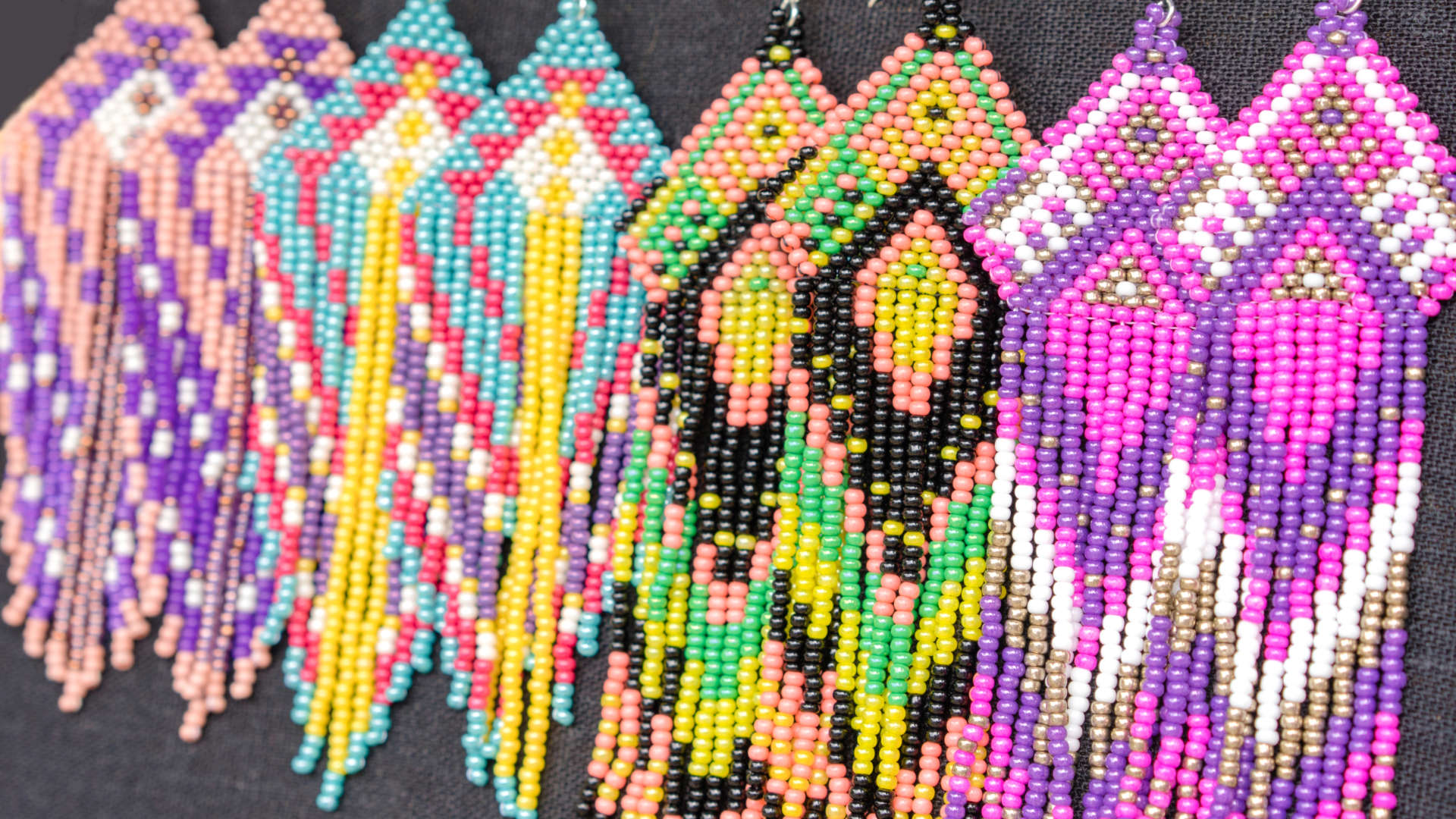 Handmade beaded earrings